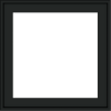 WDMA 24x24 (23.5 x 23.5 inch) black uPVC/Vinyl Crank out Awning Window without grids exterior
