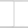 WDMA 72X60 (71.5 x 59.5 inch) White uPVC/Vinyl Sliding Window without Grids Exterior