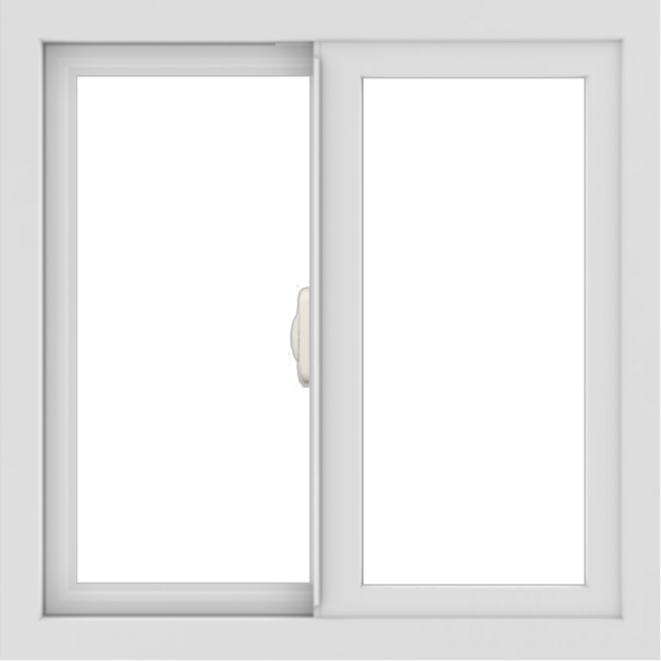 WDMA 24x24 (23.5 x 23.5 inch) White Aluminum Slide Window without Grids Interior