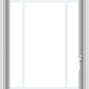 WDMA 24x36 (23.5 x 35.5 inch) White aluminum Push out Casement Window with Prairie Grilles