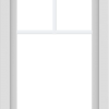 WDMA 24x36 (23.5 x 35.5 inch) black uPVC/Vinyl Picture Window with Fractional Grilles Exterior