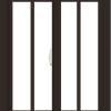 WDMA 24x36 (23.5 x 35.5 inch) Dark Bronze aluminum Slide Window with Prairie Grilles