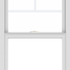 WDMA 24x36 (24.5 x 36.5 inch) White uPVC/Vinyl Single and Double Hung Window with Fractional Grilles