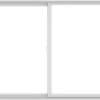 WDMA 84X60 (83.5 x 59.5 inch) White uPVC/Vinyl Sliding Window without Grids Interior