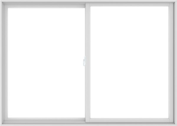 WDMA 84X60 (83.5 x 59.5 inch) White uPVC/Vinyl Sliding Window without Grids Interior
