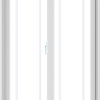 WDMA 36X60 (35.5 x 59.5 inch) White uPVC/Vinyl Sliding Window with Prairie Grilles