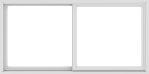 WDMA 72X36 (71.5 x 35.5 inch) White uPVC/Vinyl Sliding Window without Grids Exterior