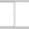 WDMA 48X36 (47.5 x 35.5 inch) White uPVC/Vinyl Sliding Window without Grids Interior
