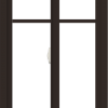WDMA 24x36 (23.5 x 35.5 inch) Dark Bronze aluminum Slide Window with Fractional Grilles