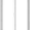 WDMA 36X48 (35.5 x 47.5 inch) White uPVC/Vinyl Sliding Window without Grids Interior