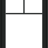 WDMA 24x36 (23.5 x 35.6 inch) black uPVC/Vinyl Push out Awning Window with Fractional Grilles Exterior