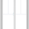 WDMA 36X48 (35.5 x 47.5 inch) White uPVC/Vinyl Sliding Window with Fractional Grilles