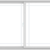 WDMA 84X48 (83.5 x 47.5 inch) White uPVC/Vinyl Sliding Window with Prairie Grilles