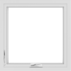 WDMA 24x24 (23.5 x 23.5 inch) White uPVC/Vinyl Crank out Casement Window without Grids