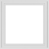 WDMA 24x24 (23.5 x 23.5 inch) White uPVC/Vinyl Crank out Casement Window without grids exterior