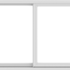 WDMA 60X36 (59.5 x 35.5 inch) White uPVC/Vinyl Sliding Window without Grids Exterior