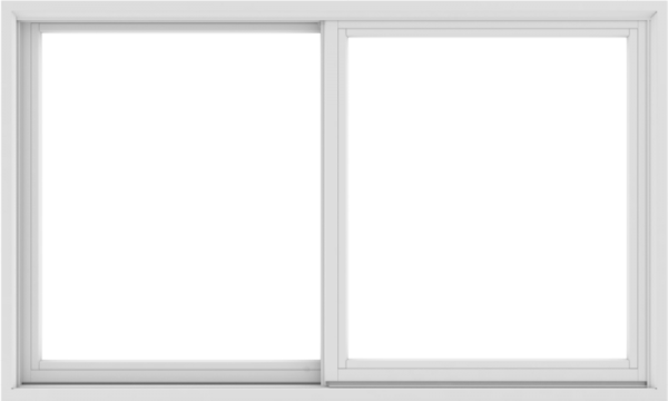 WDMA 60X36 (59.5 x 35.5 inch) White uPVC/Vinyl Sliding Window without Grids Exterior