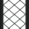 WDMA 24x36 (23.5 x 35.6 inch) black uPVC/Vinyl Push out Awning Window with Diamond Grids Exterior