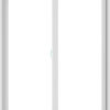 WDMA 48X60 (47.5 x 59.5 inch) White uPVC/Vinyl Sliding Window without Grids Interior