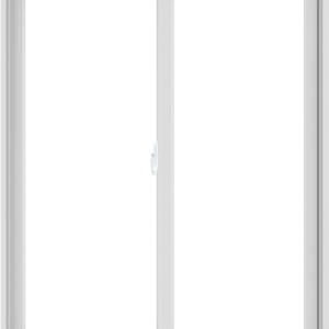 WDMA 48X60 (47.5 x 59.5 inch) White uPVC/Vinyl Sliding Window without Grids Interior