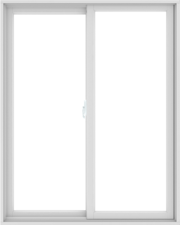 WDMA 48X60 (47.5 x 59.5 inch) White uPVC/Vinyl Sliding Window without Grids Interior