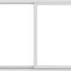 WDMA 60X48 (59.5 x 47.5 inch) White uPVC/Vinyl Sliding Window without Grids Exterior