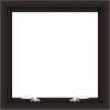 WDMA 24x24 (23.5 x 23.5 inch) Dark Bronze Aluminum Push out Awning Window without Grids Interior