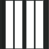 WDMA 24x36 (23.5 x 35.6 inch) black uPVC/Vinyl Slide Window with Prairie Grilles Exterior