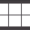 WDMA 32x24 (31.5 x 23.5 inch) Pine Wood Dark Grey Aluminum Crank out Casement Window with Colonial Grids Exterior