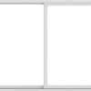 WDMA 84X60 (83.5 x 59.5 inch) White uPVC/Vinyl Sliding Window without Grids Exterior