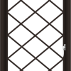 WDMA 24x36 (23.5 x 35.5 inch) Dark Bronze aluminum Push out Casement Window with Diamond Grids