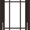 WDMA 24x36 (23.5 x 35.5 inch) Dark Bronze aluminum Crank out Awning Window with Prairie Grilles