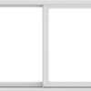 WDMA 84X36 (83.5 x 35.5 inch) White uPVC/Vinyl Sliding Window without Grids Exterior
