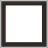 WDMA 24x24 (23.5 x 23.5 inch) Dark Bronze Aluminum Push out Casement Window without grids exterior