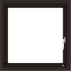 WDMA 24x24 (23.5 x 23.5 inch) Dark Bronze Aluminum Push out Casement Window without Grids Interior