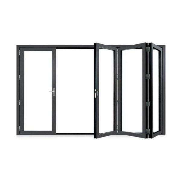 China WDMA Aluminium Bi-folding Glass Doors