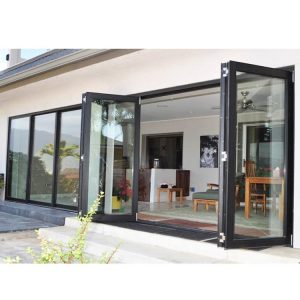 WDMA Aluminium Alloy New Style Noa Code Bulletproof Fire Rated Frosted Glass Accordion Door
