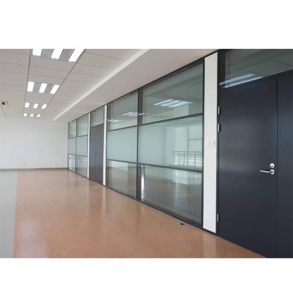 China WDMA Aluminium Frame Office Half Glass Wall Partition Price