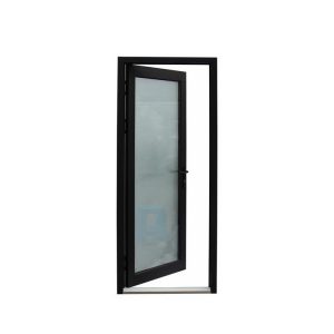 WDMA Aluminium Interior Frosted Tempered Glass Interior Swing Door For Bathroom Entry Design Price India