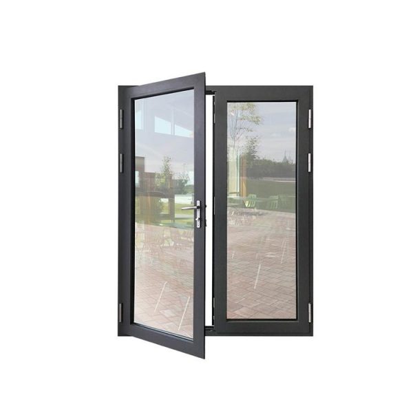 WDMA Aluminium Metal Double Leaf Glass Iron Door For External In Balcony Price