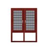 WDMA Aluminum Alloy Frame Material And Horizontal Opening Garden Window Glass Brown Color Single Pane Changing Analog Window