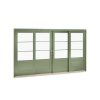 China WDMA Aluminum And Solid Teak Wood Composite Sliding Wall Partition Door System Price