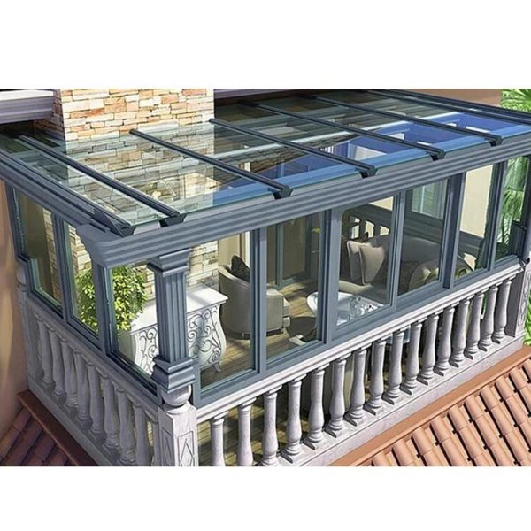 WDMA Aluminum Flat Roof Sunroom Glass Sunrooms Glass Houses