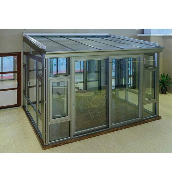 China WDMA Aluminum Flat Roof Sunroom Glass Sunrooms Glass Houses