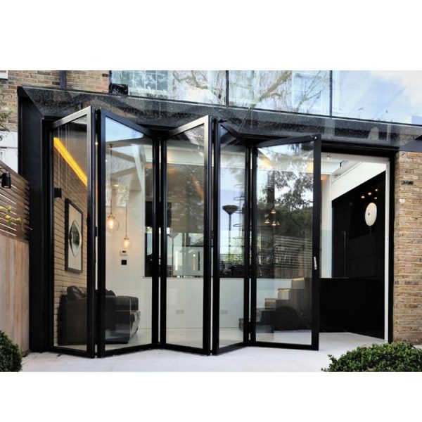 China WDMA Aluminum Luxury Partition Wall Lowes Glass Interior Folding Doors