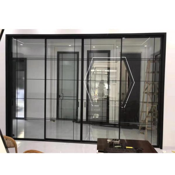 China WDMA Aluminum Soundproof Interior Sliding Glass Door Price