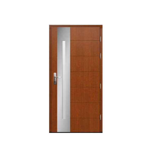 China WDMA Apartment Pine Wooden Flush Doors Single Design House Wood Interior Room Door