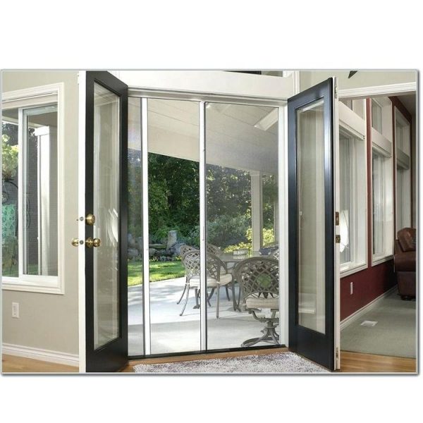 China WDMA Arch Arched Top Interior Storm Aluminium French Door With Glass
