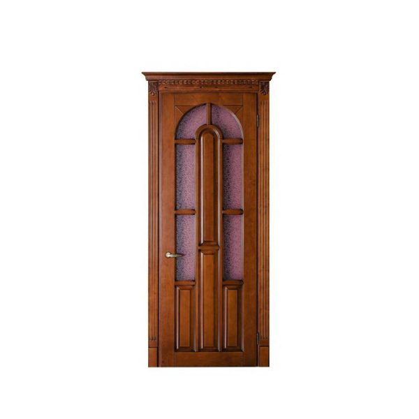 China WDMA Arch Main Door New Design Oval Glass Entry Door