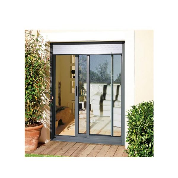 WDMA Australia Commercial System Aluminum Frame Sliding Door With Stainless Steel Security Grill Cheap Sliding Door